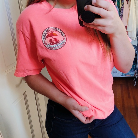 Comfort Colors Tops Sanibel Island Salmon Tshirt Poshmark